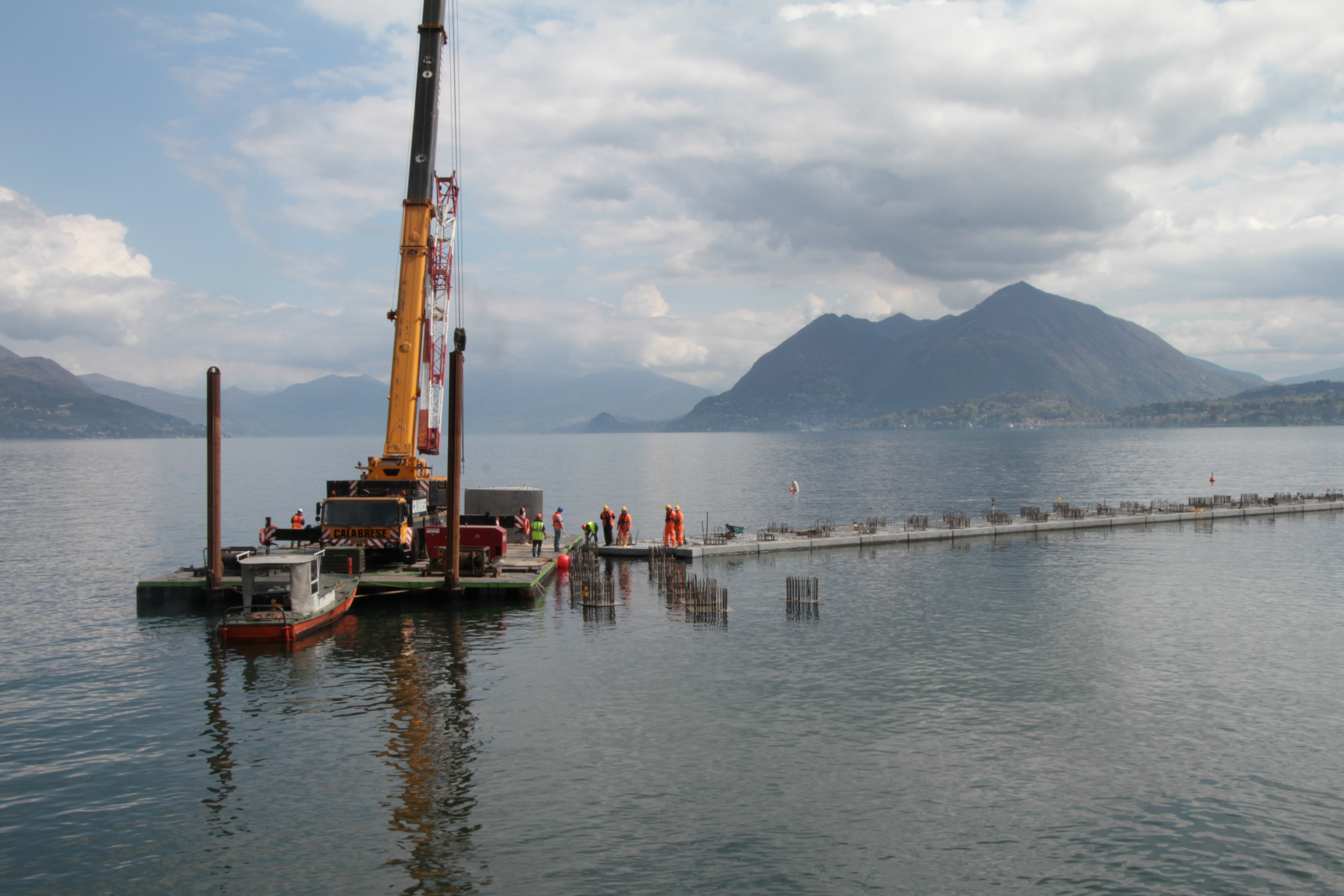 pontoni galleggianti isole di lavoro